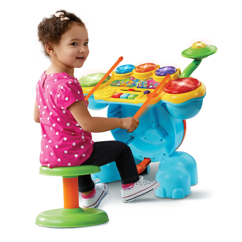Load image into Gallery viewer, Vtech rock leer drumstel - educatief baby speelgoed - geluid en spelletjes - baby muziek instrument
