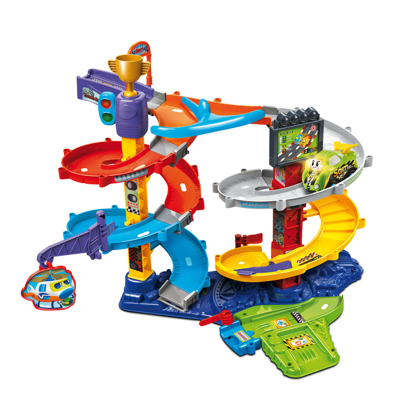 Load image into Gallery viewer, Vtech toet toet auto's tornado stuntpark - race toren autobaan met sam stuntauto - moedigt rollenspellen aan - cadeau - 1 tot 5 jaar
