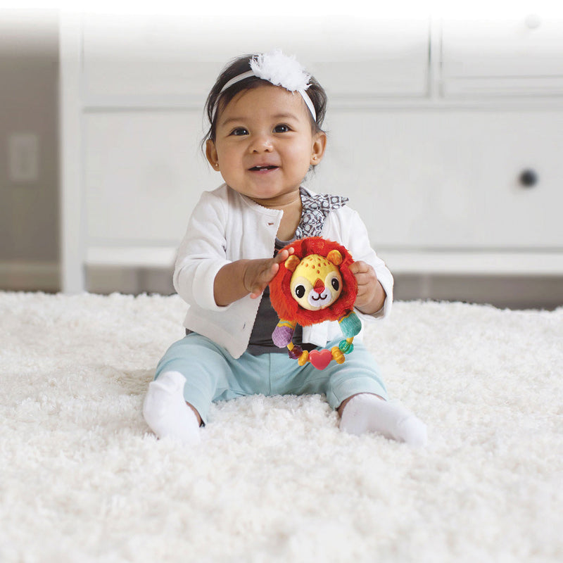 Load image into Gallery viewer, VTech Rammelaar Dierenvriendjes Leeuw 191 cm pluche rood
