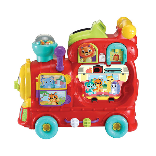 Vtech baby rijd leer letterlocomotief - interactief educatief speelgoed - cijfers, kleuren en letters - cadeau - baby speelgoed 1 jaar tot 3 jaar