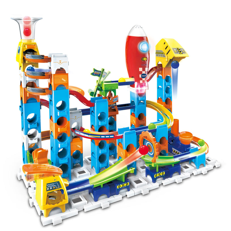 Load image into Gallery viewer, Vtech marble rush rocket set elektronisch m100e knikkerbaan - 79 onderdelen - incl. 10 knikkers met licht- en geluidseffecten - cadeau - speelgoed 3 tot 12 jaar

