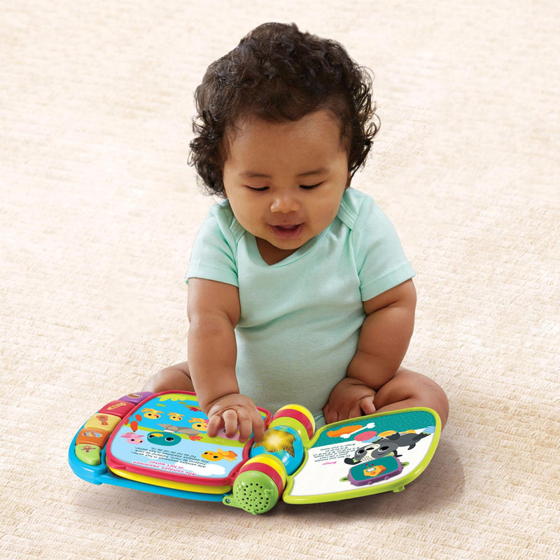 Load image into Gallery viewer, Vtech dierenvriendjes liedjesboek blauw
