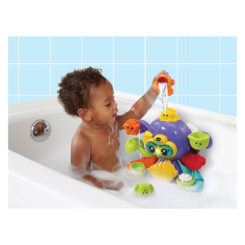 Load image into Gallery viewer, Vtech spetterpret badoctopus - badspeeltjes - badspeelgoed baby - rustgevende melodietjes liedjes - cadeau - speelgoed 1 tot 5 jaar
