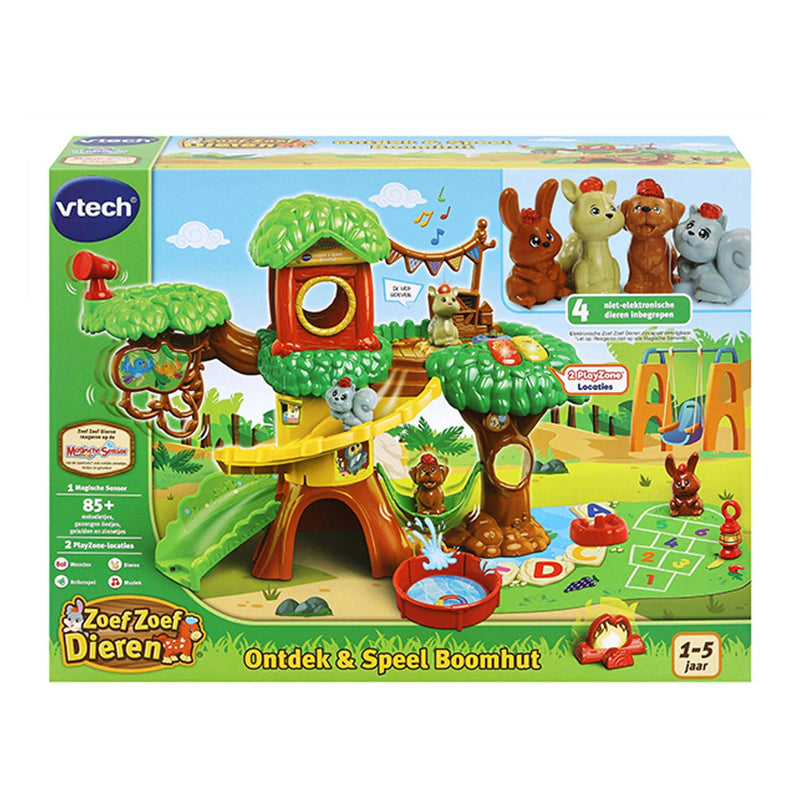 Load image into Gallery viewer, VTech Zoef Zoef Dieren Ontdek Speel Boomhut
