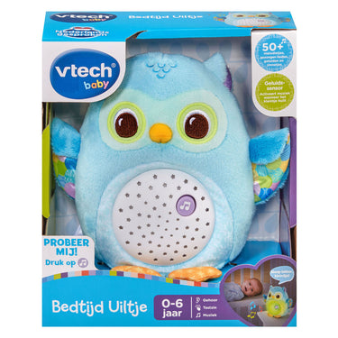 Vtech bedtijd uiltje blauw - interactieve knuffel - muziek en natuurgeluiden - van 0 tot 6 jaar