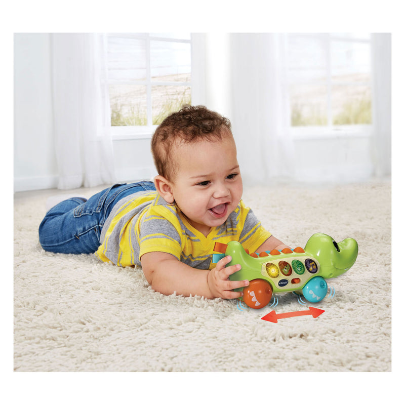 Load image into Gallery viewer, Vtech baby dierenvriendjes krokodil - educatief baby speelgoed - activiteitenroller met lichts- en geluidseffecten - cadeau - vanaf 6 maanden
