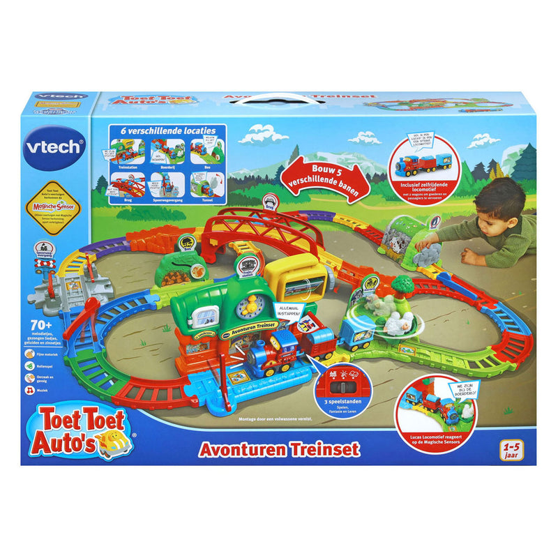 Afbeelding laden in galerijviewer, Vtech toet toet auto's - avonturen treinset - incl. lucas locomotief

