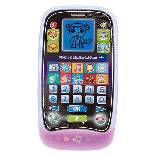 Vtech educatief speelgoed kletspret lichtjes-telefoon multicolor.