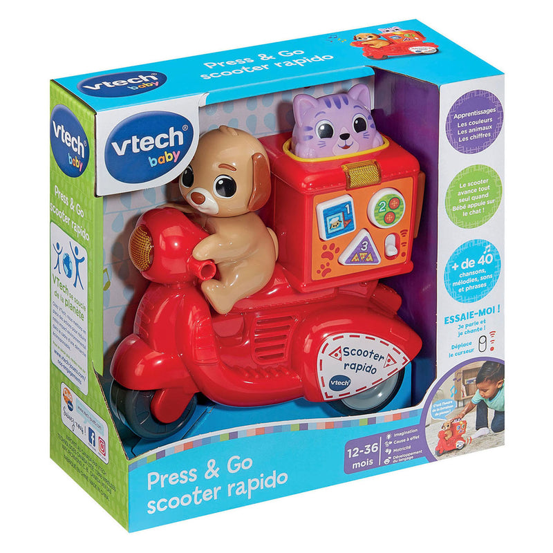 Load image into Gallery viewer, Vtech baby press go scooter
