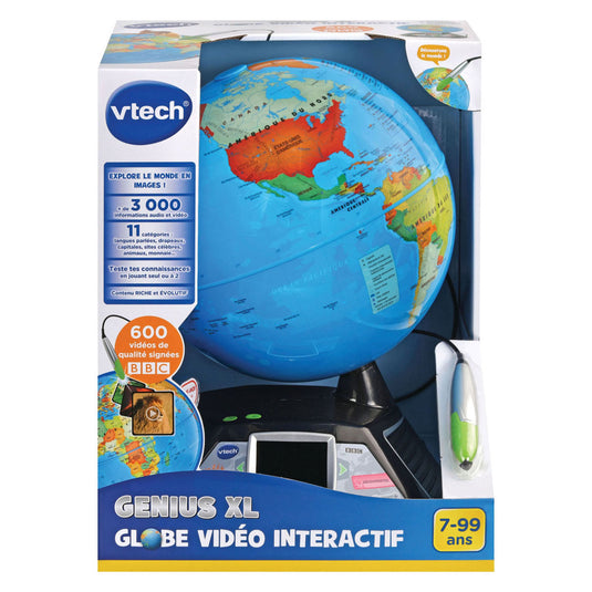 Vtech genius xl interactieve wereldbol met video