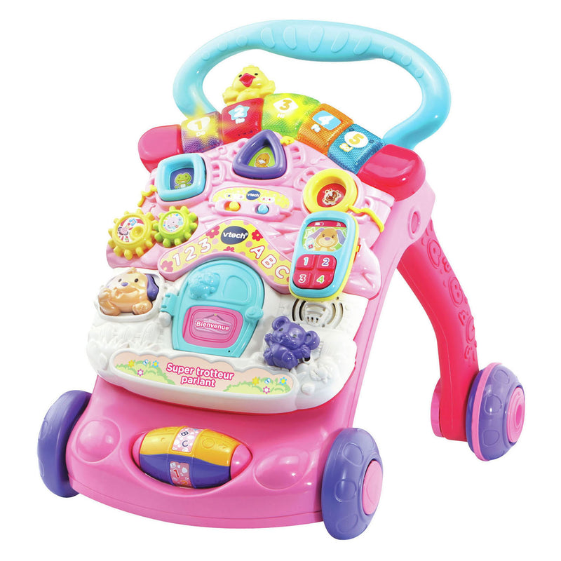 Load image into Gallery viewer, Vtech 2-in-1 activiteiten loopwagen roze
