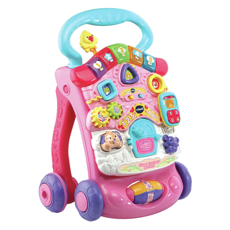 Load image into Gallery viewer, Vtech 2-in-1 activiteiten loopwagen roze
