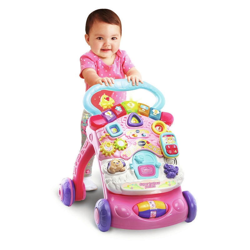 Load image into Gallery viewer, Vtech 2-in-1 activiteiten loopwagen roze
