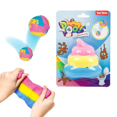 Toi-toys toi toys funny poo stuiterputy regenboog drol