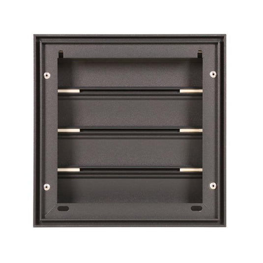 Renson 1062415 - skin opbouw dampkaprooster alu433 (173x173) structuur 7016 | 2 stuks