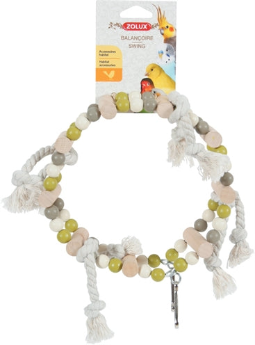 Zolux schommel houten wiel met kralen assorti