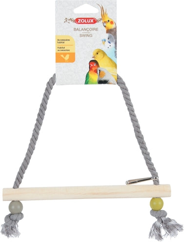 Zolux schommel hout met touw assorti
