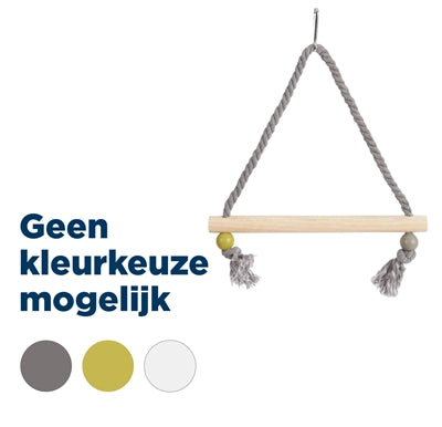 Load image into Gallery viewer, Zolux schommel hout met touw assorti
