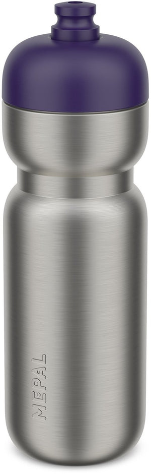 Mepal rvs bidon pull sport - 800 ml - pak. open en drink - lichtgewicht rvs - vaatwasmachinebestendig - drinkflessen - midnight blue