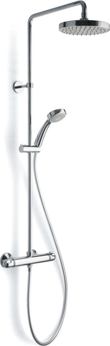 Plieger luzon - douchesysteem - thermostatisch - met stortdouche 20cm - chroom