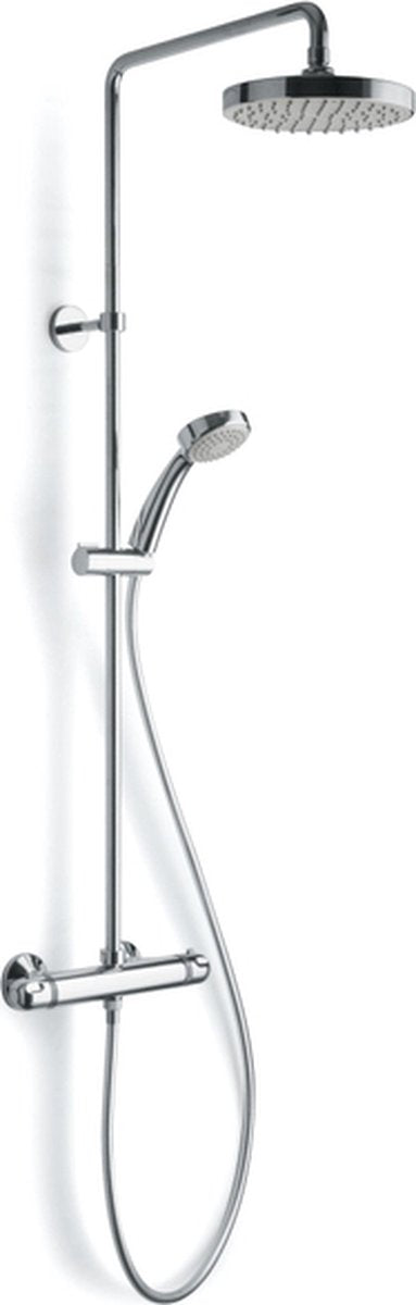 Plieger luzon - douchesysteem - thermostatisch - met stortdouche 20cm - chroom