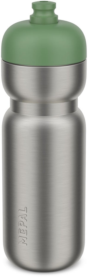 Mepal rvs bidon pull sport - 800 ml - pak. open en drink - lichtgewicht rvs - vaatwasmachinebestendig - drinkflessen - moss green