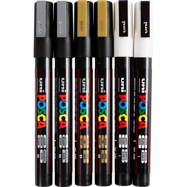 Http: www.cchobby.nl posca-marker-afm-pc-3m-lijndikte-0-9-1-3-mm-fijn-goud-zilver-wit-6-div-1-doos
