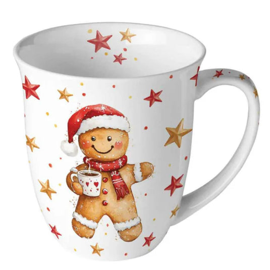 Ambiente mok 400ml cocoa and cookie porselein dia.10x10,5cm