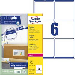 Verzendetiketten avery zweckform ultragrip wit