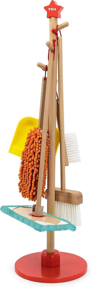 Viga toys® houten speelgoed schoonmaak set
