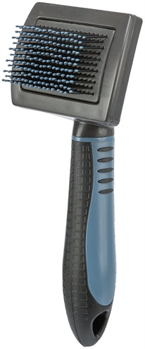 Load image into Gallery viewer, Trixie zachte borstel met kunststofborstels en noppen
