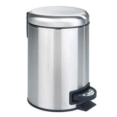 Wenko 1069562 - afvalemmer leman 3 ltr rvs mat | 1 stuks