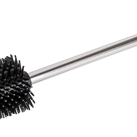 Wenko vervangborstel siliconen met rvs steel, lengte 35cm, borstelkop ø 7,5cm - toiletborstel - wc borstel los - losse toiletborstel - hygiënisch, sneldrogend en slijtvast