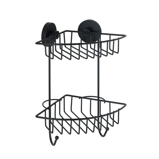 Wenko 1069609 - vac.loc hoekrek 2-lgs bari zw. | 1 stuks