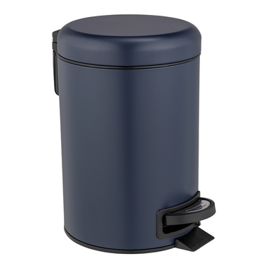 Wenko 1069575 - afvalemmer leman 3l donkerbl. | 1 stuks