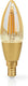 Nedis smartlife led filamentlamp - wi-fi - e14 - 470 lm - 4.90 w - warm wit - 1800 - 3000 k - glas - android ios - kaars - 1 stuks