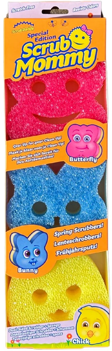 Scrub daddy scrub mommy - lente - limited edition - 3 pack