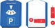 Südpfalzwerkstatt pakeerschijf parking discs with ice scraper