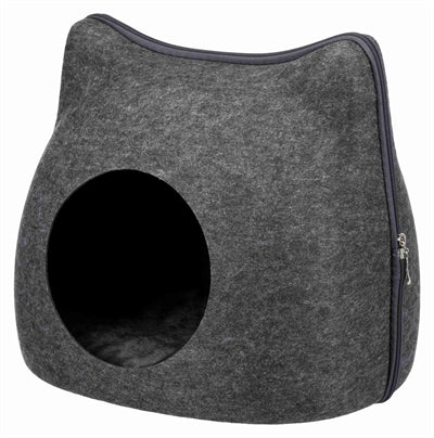 Afbeelding laden in galerijviewer, Trixie relax iglo kat vilt grijs
