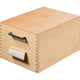 Houten kaartenbak han voor a6 19,3 x 25 x 14,4 cm