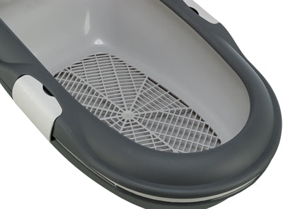 Load image into Gallery viewer, Trixie berto kattenbak open met scheidingssyteem grijs pastelblauw graniet
