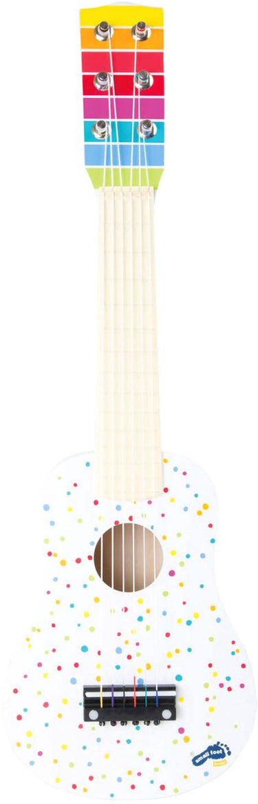 Small foot - houten gitaar met stippen, 53cm