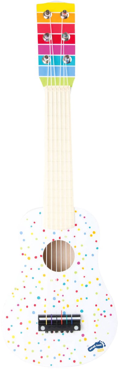 Load image into Gallery viewer, Small foot - houten gitaar met stippen, 53cm
