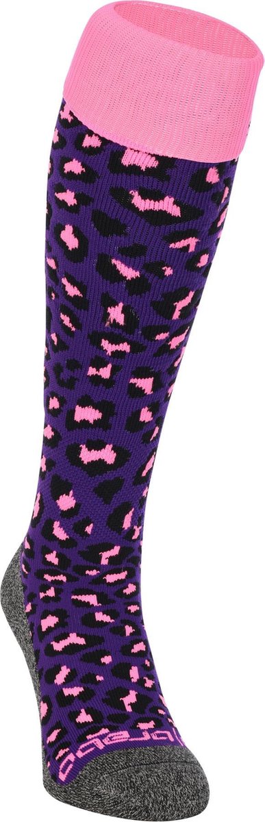 Brabo bc8450c socks cheetah purple unisex sportsokken - purple