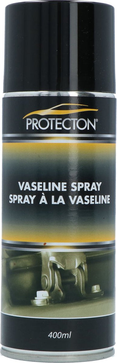 Protecton vaselinespray - uitstekende smeer beschermende eigenschappen – corrosie werende werking – ph neutraal - bestand tegen weersinvloeden – bestand tegen temperaturen van – 30°c tot + 160°c - 400ml
