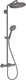 Hansgrohe croma s - showerpipe - ecosmart waterbesparend 8 l m - raindance select - 280mm - 1 straalfunctie - mat zwart - met thermostaat en handdouche