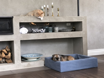 Load image into Gallery viewer, Bia Cotton hoes voor hondenmand blauw
