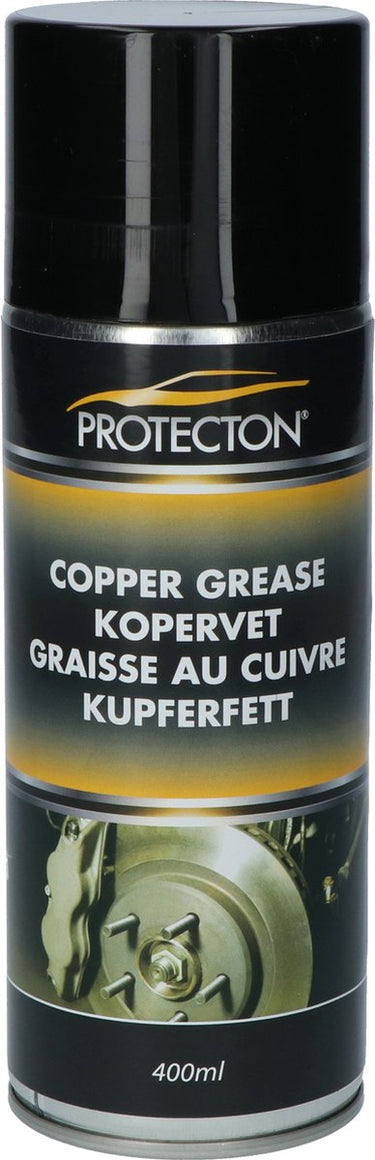 Protecton kopervet - voorkomt slijtage en vastklemmen van schroefverbindingen - hoge thermische stabiliteit - bestand tegen temperaturen van – 40°c tot + 1.100°c - corrosie werende werking - 400ml