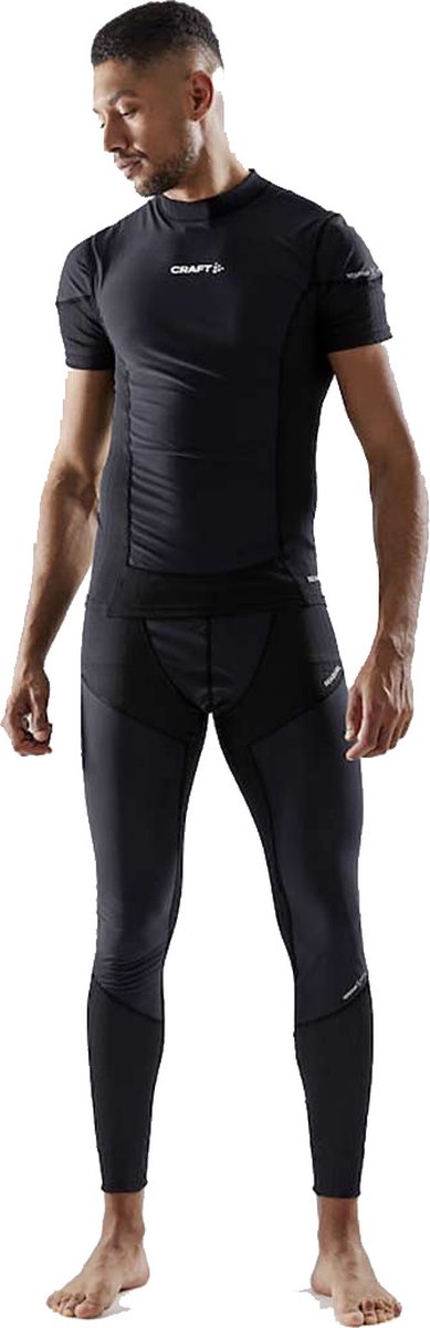 Craft active extreme x wind ss m heren thermoshirt - zwart - granite