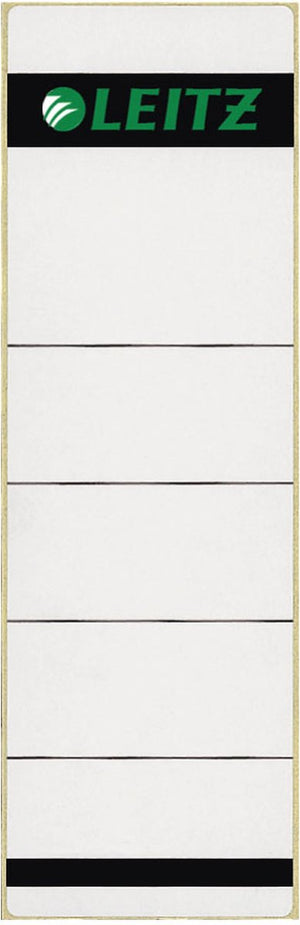 Leitz rugetiket breed kort 62x192mm zelfklevend grijs - 100 stuks